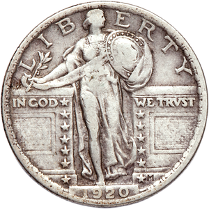 1920 Standing Liberty Silver Quarter Main Image
