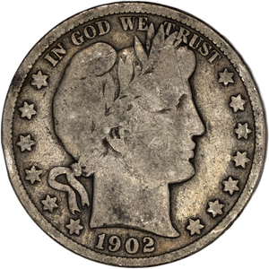 1902-S Barber Silver Half Dollar Main Image