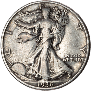 1936-D Liberty Walking Half Dollar CIRC Main Image
