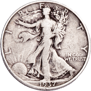 1937-S Liberty Walking Half Dollar CIRC Main Image