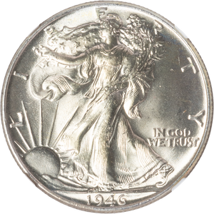 1946 Liberty Walking Silver Half Dollar Main Image