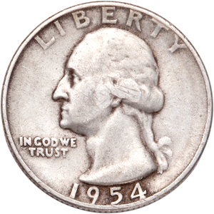 1954-S Washington Silver Quarter CIRC Main Image