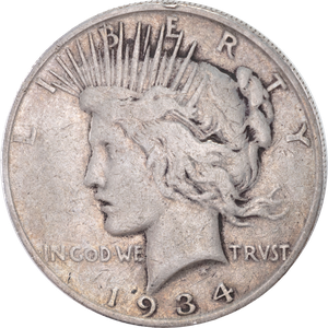1934-S Peace Silver Dollar Main Image