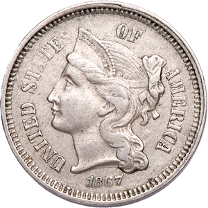 1867 Nickel Three-Cent Piece Main Image