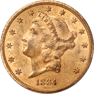 1884-CC $20 Liberty Head Gold Double Eagle Main Image