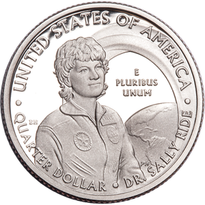 2022-S 99.9% Silver Dr. Sally Ride U.S. Women Quarter Main Image