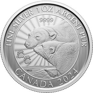2024 Canada 1 oz. Silver $5 Polar Bear Main Image