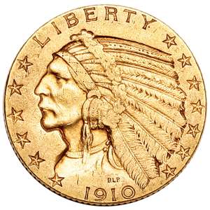 1908-1929 Gold $5 Indian Head Main Image