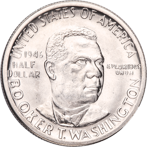 1946-1951 Booker T. Washington Memorial Silver Half Dollar Main Image