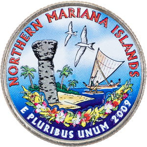 2009 Colorized Northern Mariana Islands Territories Quarter Main Image