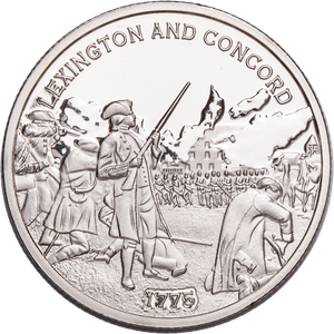 America 250th Niue Half Dollar Lexington & Concord Main Image
