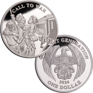 Littleton's $1 Coin Series Honoring America's Greatest Generation - Call to War Main Image