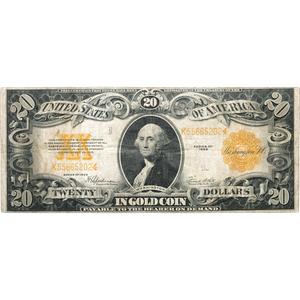 1922 $20 Gold Certificate Lg Sz PMG VF30 Main Image