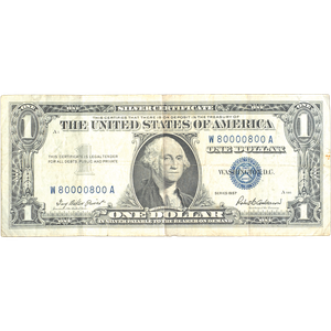 1935G $1 Silver Certificate, With Motto Main Image