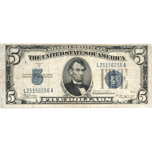 1934B $5 Silver Certificate Main Image