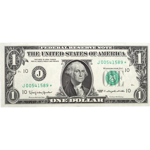1963 $1 Federal Reserve Star Note - Kansas City Main Image