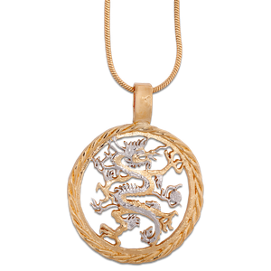 Dragon-Cut Coin Necklace Main Image