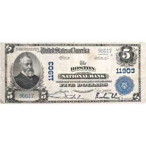 1902 $5 National Bank Note Main Image
