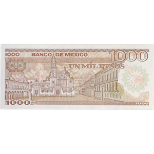 1985 Mexico 1,000 Pesos UNC Main Image