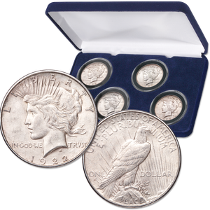 1922-1925 Peace Silver Dollar Set Main Image