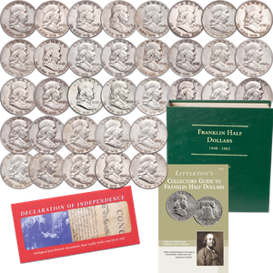 1948-1963 Complete Franklin Silver Half Dollar Set Main Image