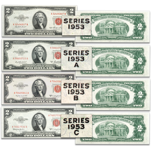 1953 $2 Legal Tender Note Signature Set Main Image