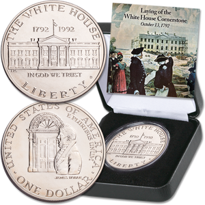 1992 White House Silver Dollar Cornerstone Set Main Image