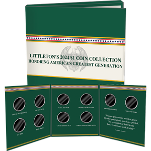 Littleton’s $1 Coin Series Honoring America’s Greatest Generation Folder Main Image