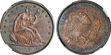 [photo: The only Uncirculated example known from the die pair 1A]