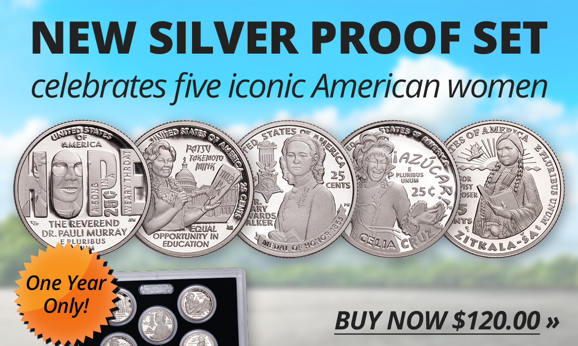 New Silver Proof Set celebrates five iconic American women