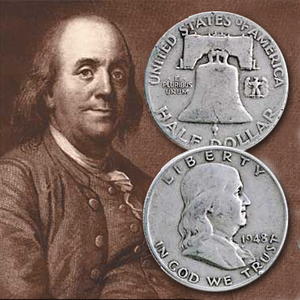 Buy Franklin Half Dollars. Ben Franklin half dollars pay respect to one of the founders of the US. Buy Franklin half dollars from Littleton Coin Company today!