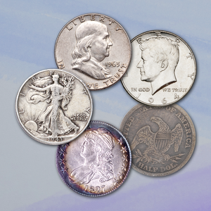 Half Dollars are one of the widely used large-denomination coins during early years of our nation. Buy Half Dollars from Littleton Coin Company today!
