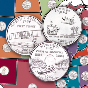 Shop our huge inventory of Statehood Quarters. All orders are backed by a 45-day money back guarantee and Ship Fast.