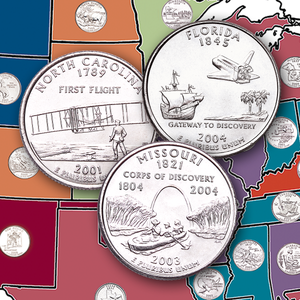 Collect the 50 State Quarters series at Littleton Coin. Order colorized, Uncirculated and Proof Statehood quarters with fast shipping and a 45-day guarantee!