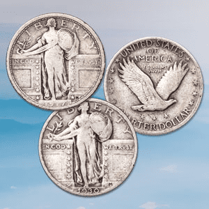 Buy Standing Liberty Quarters. Standing Liberty Quarters are the shortest US quarter series. All orders are backed by a 45-day money back guarantee!