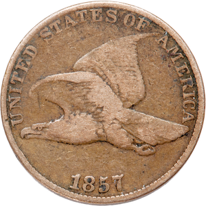 1857 Flying Eagle Cent VG Main Image