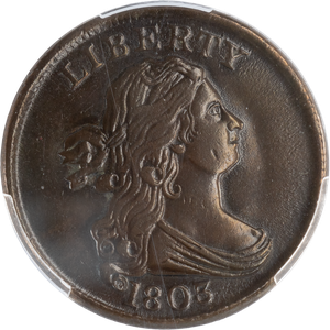1803 Draped Bust Half Cent Main Image
