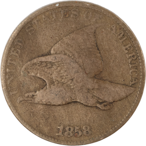 1858 FE Cent Lg Ltrs ANACS          XF45 Main Image