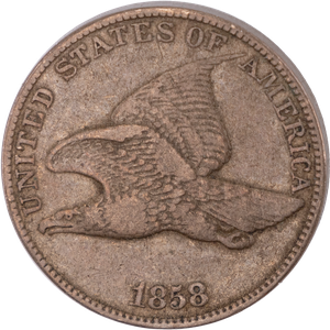 1858 Flying Eagle Cent, Large Letters Main Image