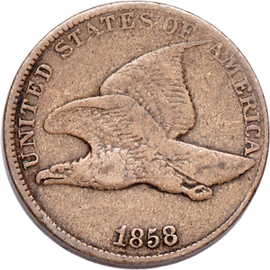 1858 Flying Eagle Cent, Large Letters Main Image