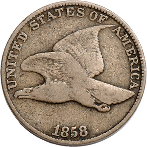 1858 Flying Eagle Cent, Large Letters Main Image