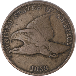 1858 Flying Eagle Cent, Large Letters Main Image