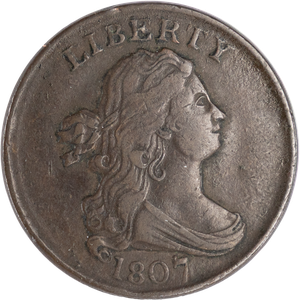 1807 Draped Bust Half Cent          VFXF Main Image