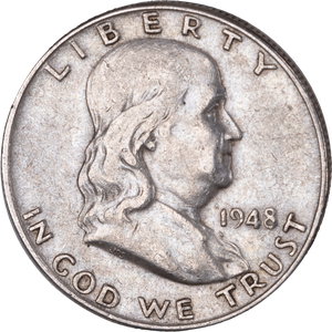 1948-D Franklin Half Dollar VF Main Image