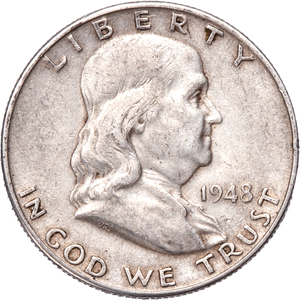 1948-D Franklin Half Dollar CIRC Main Image