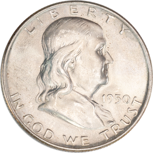 1950-D Franklin Half Dollar MS60 | Littleton Coin Company