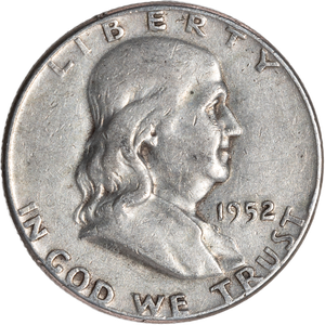 1952 Franklin Half Dollar VF Main Image