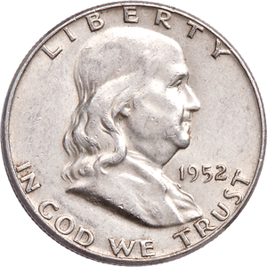 1952 Franklin Half Dollar XF Main Image