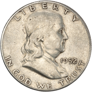 1952-S Franklin Half Dollar VF Main Image