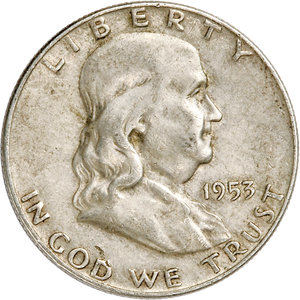 1953-D Franklin Half Dollar CIRC Main Image